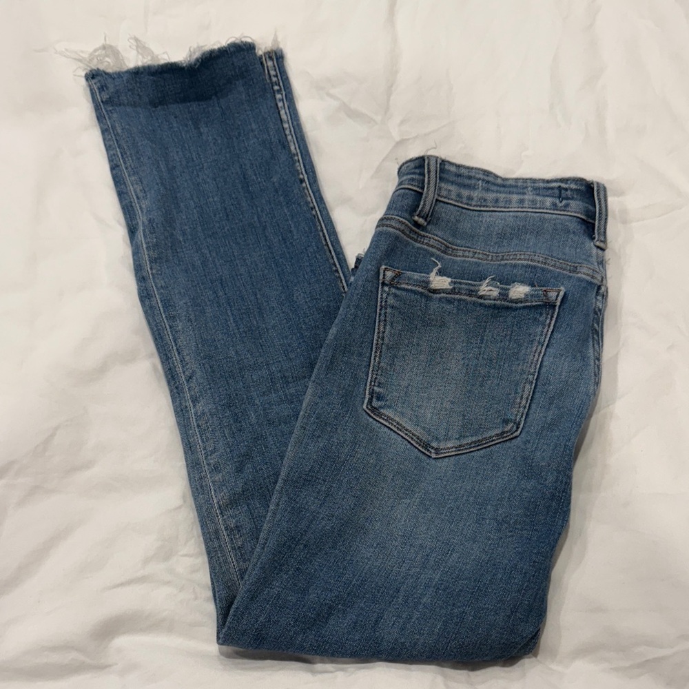 Flying Monkey Distressed Blue Skinny Jeans